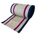 Jute loper - Naturel/Rode band - 60 cm breed