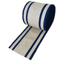 Jute loper - Naturel/Zwarte band - 60 cm breed